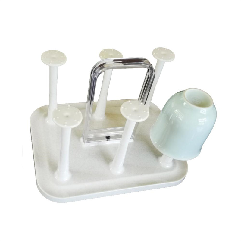 OEM&ODM Clear Multipurpose Mug Drying Stand with Integrated Handle1