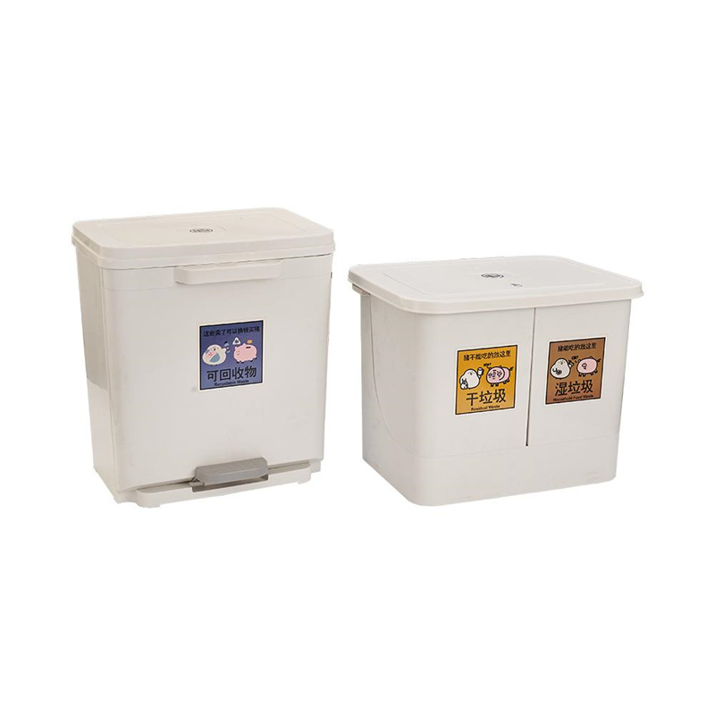 OEM&ODM Eco-Friendly Multi-Compartment Segregated Waste Bins with Function Labels Available in Stock2
